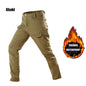 Men Winter Autumn Fleece Waterproof Cargo Pants Hiking Camping Softshell Climbing Casual Warm Tactical Military Combat Trousers