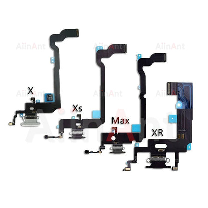 AiinAnt Dock USB Mic Board Charger Connector Fast Charging Port Flex Cable For iPhone X Xr Xs Max 7 8 Plus