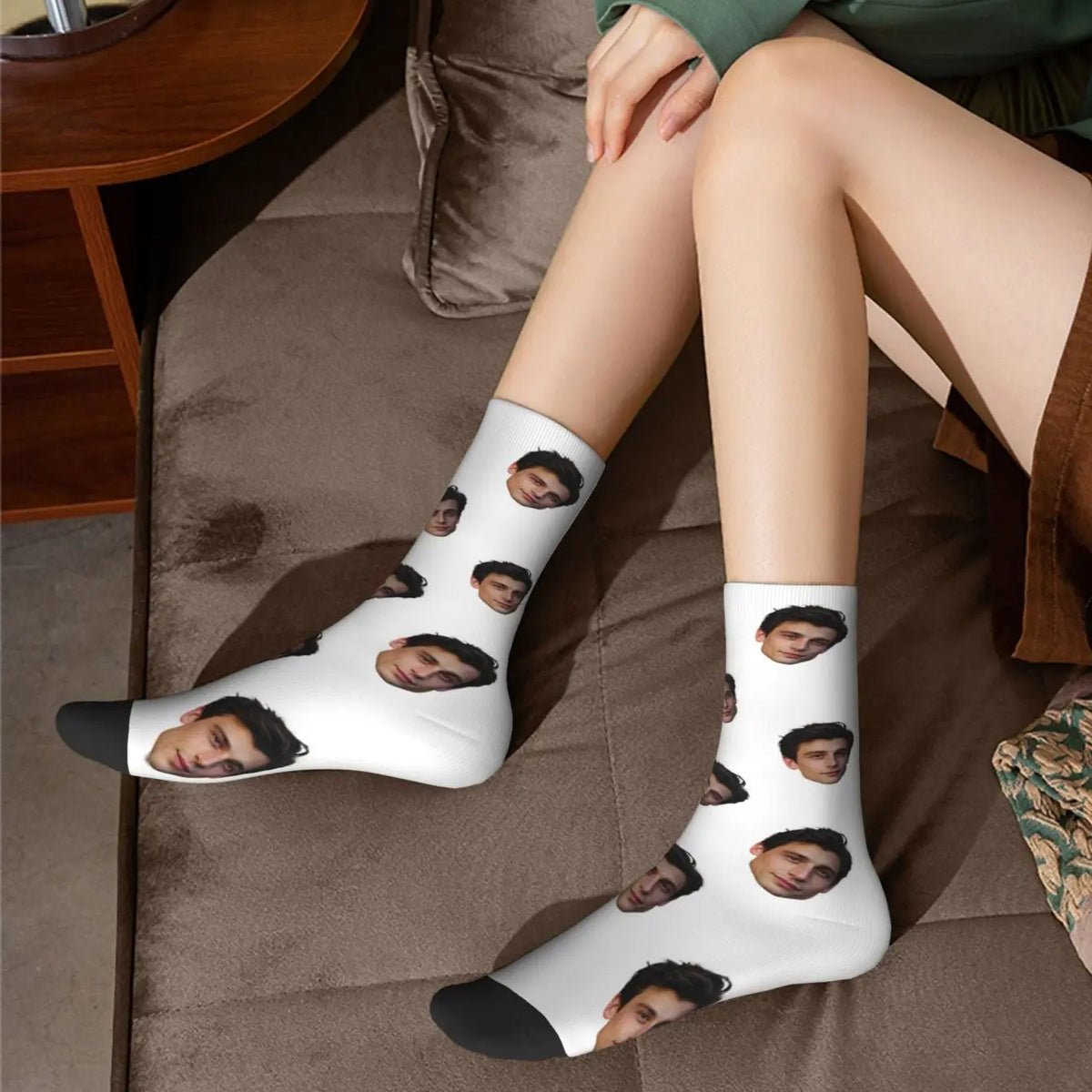 Customized face-shaped socks  Unisex customized socks  Personalized picture socks  Photo socks  Customized socks as gifts
