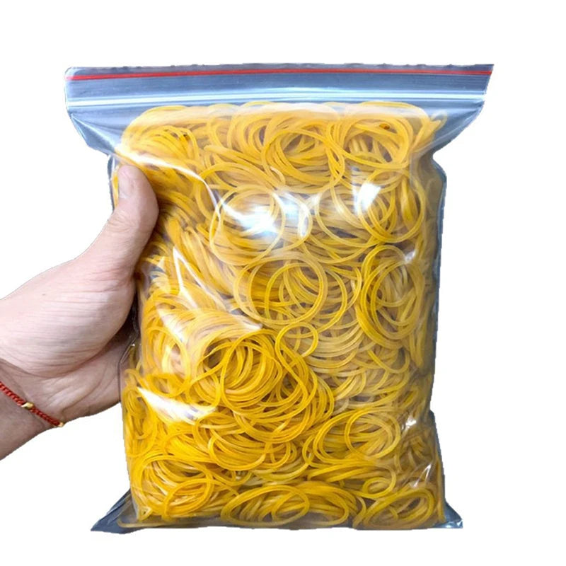 High-elasticity Durable and High-temperature Resistant Yellow Rubber Band Industrial Toys Are Widely Used Set 100/300/666 Pieces