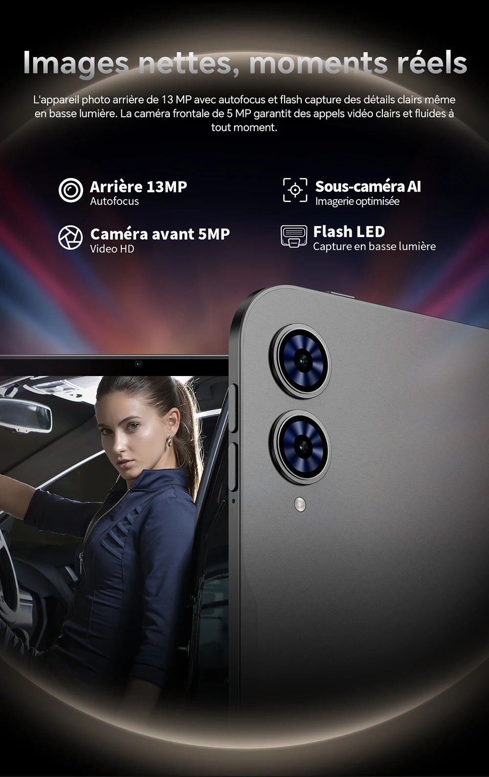 Teclast T65 Android 16 Tablet 13.4 Inch 1920X1200 120Hz T7280 8 Cores (6+20)Max 26Gb Ram 128Gb Rom 4g Lte 8000Mah 13Mp+5Mp