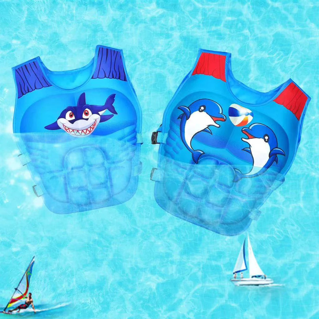 Boy Girl Non Inflatable Swim Vest Safer Baby Float Vest Swimwear Kids Good Swimming Learning Helper Swimming Pool Accessories