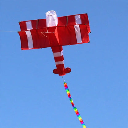 3D Airplane Kites Outdoor Games Activities with Line Board & Line Long Tail Easy to Fly Park Plane Kite for Kids Adults