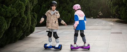 RCB KIDS Hoverboard Two Wheel Self Balancing Scooter 6.5" with Bluetooth Speaker LED Lights Ride On Toy Gift for Kids & Adults
