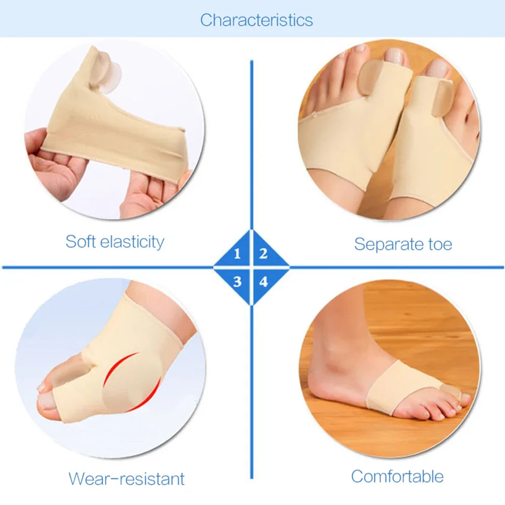 New Good Toe Separator Hallux Valgus Bunion Corrector Orthotics Feet Bone Thumb Adjuster Correction Pedicure Sock Straightener