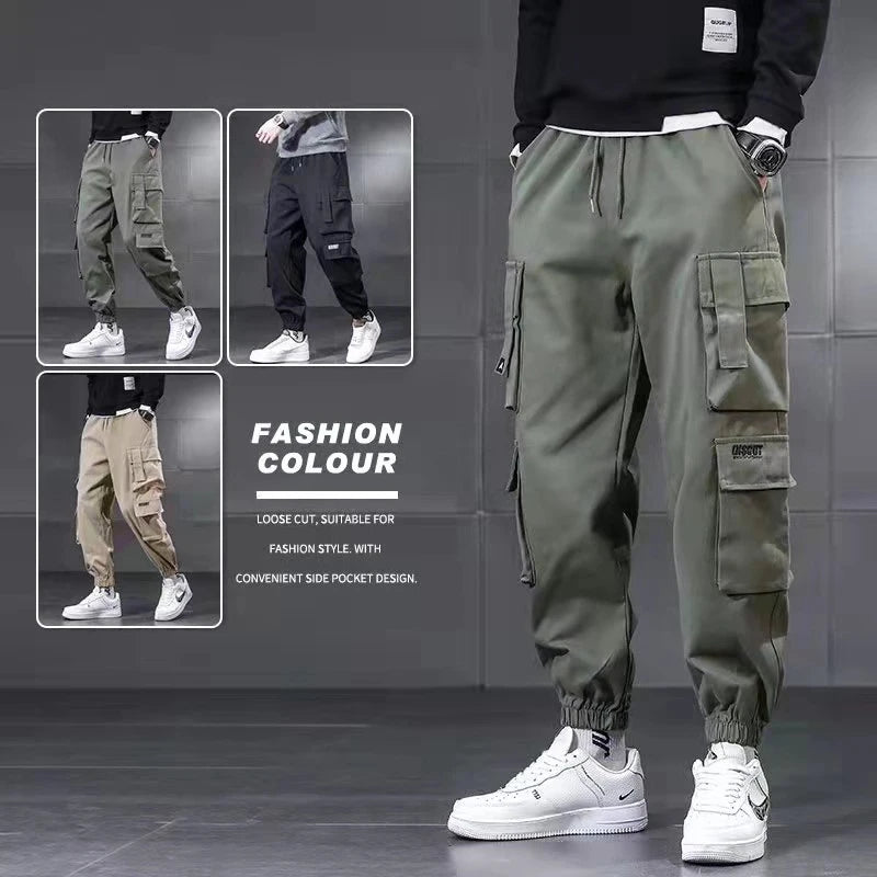 New Winter Lambswool Outdoor Waterproof Cargo Pants Men Warm Casual Pants Men Sportswear Winter Sports Outwear Sweatpants
