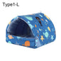 Soft Rabbit Colorful Squirrel Mini Cage Winter Hamster House Guinea Pig Nest Small Animal Sleeping Bed Warm Mat