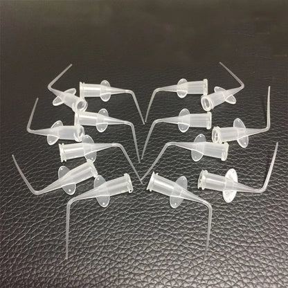 5/10/50/100pcs Dental Disposable Plastic Syringe Tips Endo Irrigation Root Canal Lateral Irrigation Needle Dia0.25mm Blue/White
