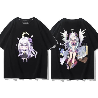 Takanashi Hoshino Game Blue Archive Cosplay T-shirts 3D Print Anime Cartoon Tees Summer Men Women Harajuku Y2k Short Sleeve Tops