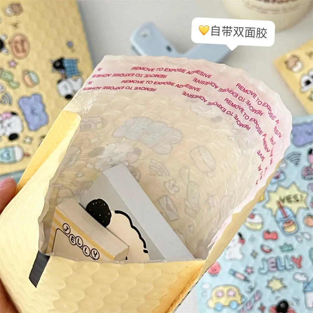 10pcs/Jelly Dog Cute Express Waterproof Packaging Bag, Shockproof Bubble Bag