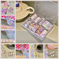 10Rolls Plaid Thousand-Bird Bow  Stars Nail Foils Transfer Paper  Nail Art Stickers  Manicure Set Decal  Nails Decoration