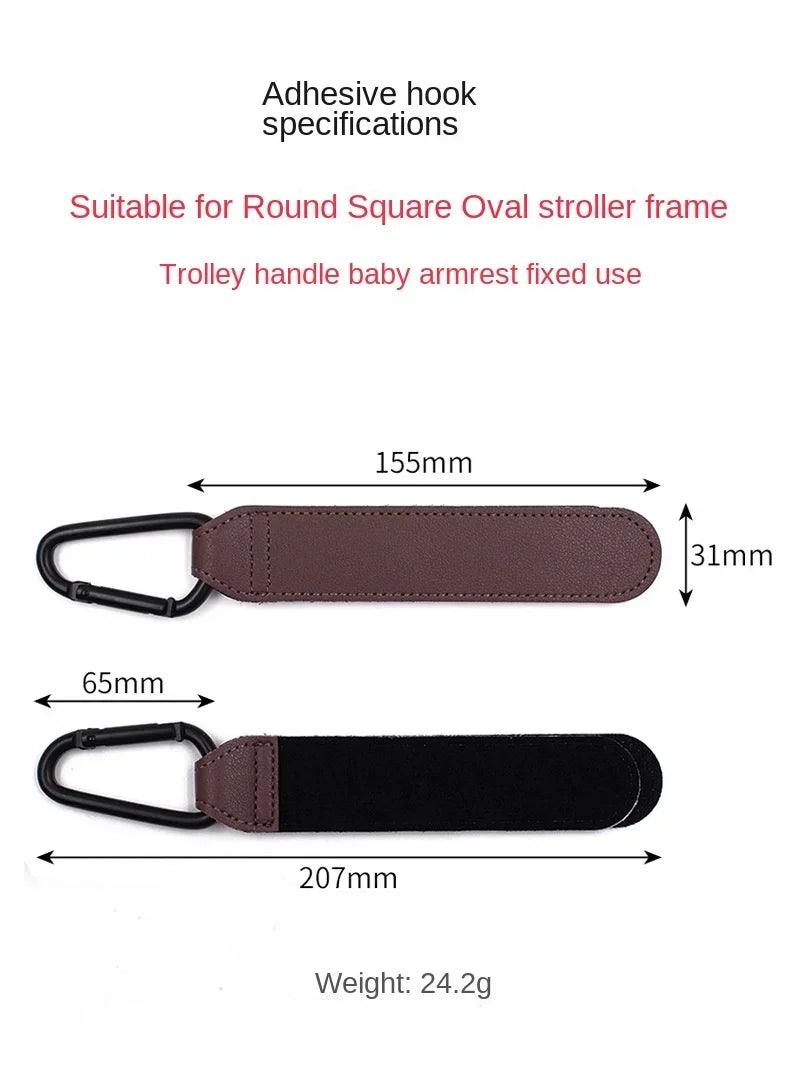 Leather Baby Bag Stroller Hook Pram Rotate 1/2pcs 360 Degree Rotatable Cart Organizer Pram Hook Stroller Accessories