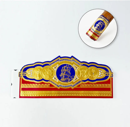 100pcs Cigar Label Ornament Repair Burst Foot Fixed Nightshade Anti-cracking Cigar Toe Label