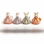 3D Design Beaded Dress Kit Cute Design Tiny Beads Bead Craft Kit Creative Craft Dress Shape Bead Weaving Kit Gift Giving