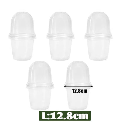 Seed Plant Nursery Pots Plastic Plant Mini Flowerpot Seed Starting Grow Nutrition Cup Plant Container Garden Planters Supplies
