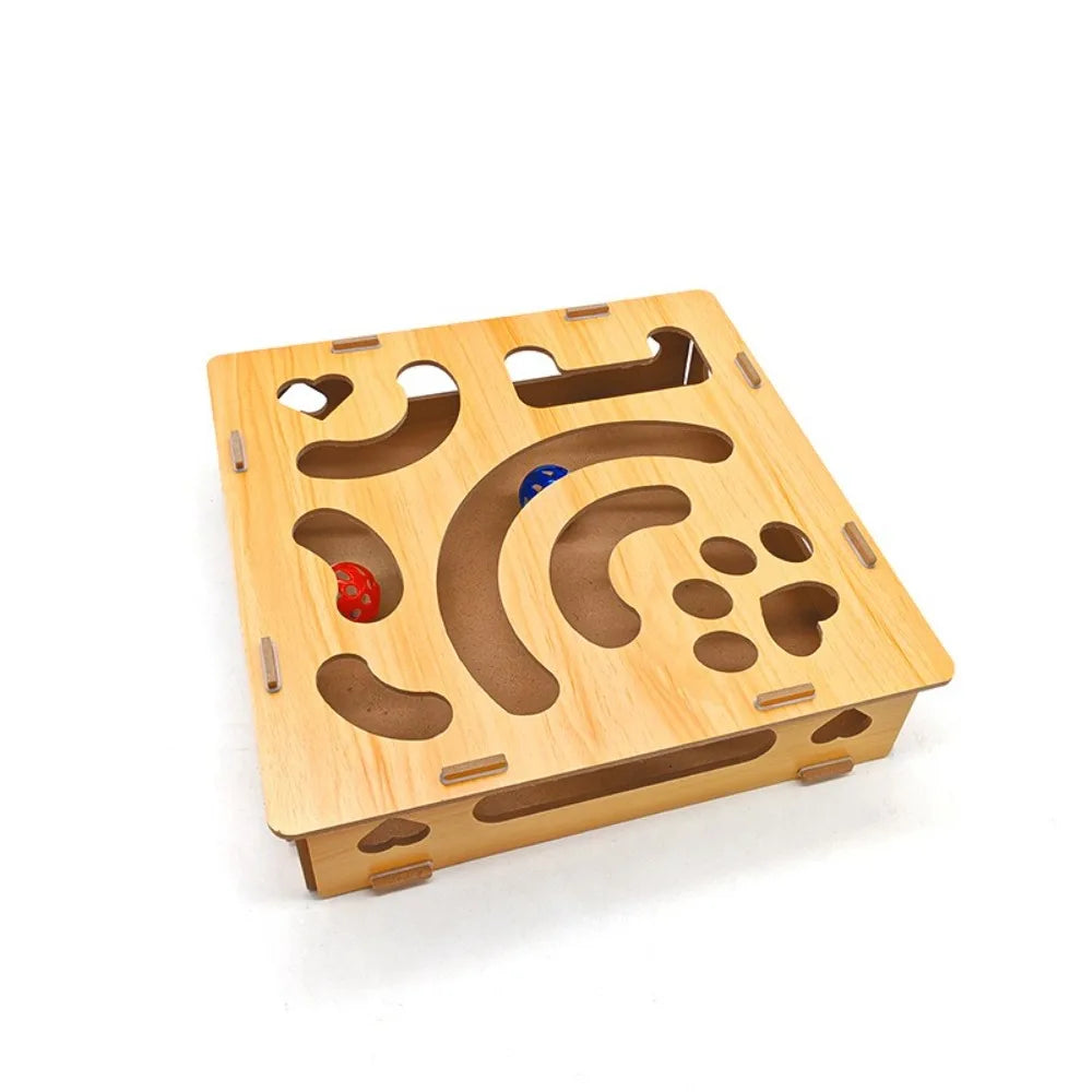 Durable With Bell Ball Cat Scratching Posts Interactive Maze Tunnel Interactive Cat Pet Entertainment Supplies for Kitten