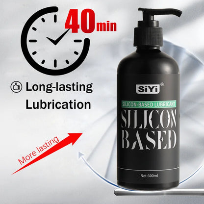 120ml/300ml Silicone Based Lubricant for Sex Toy, Long-Lasting Stringy Anal Lube Suitable for Bathroom and Underwater Use