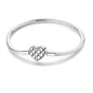 Original 925 Sterling Silver Bracelets 17-20CM Love Heart Flowers Butterfly Charms Beads Bracelet For Women Fashion Jewelry Gift