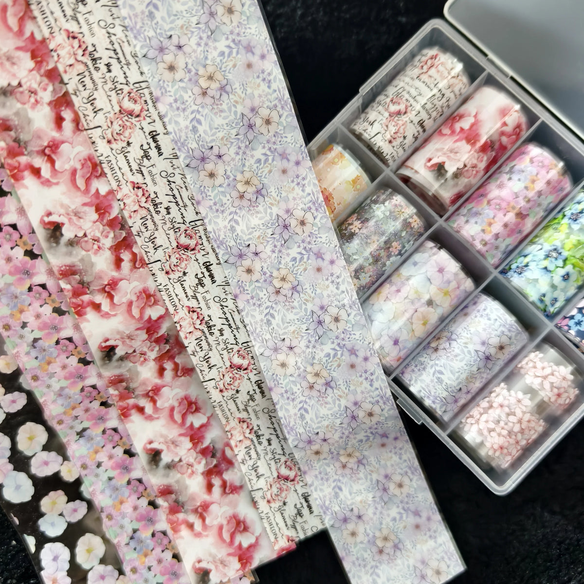 10Rolls Halloween  Flower Plaid Angel Marble  Bow Nail Foils Transfer Paper  Nail Art Stickers   Decal  Nails Decoration
