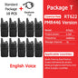 Retevis RT622 Mini Walkie Talkie 4 Pcs Walkie-talkies PMR446 FRS Portable Two Way Radio Communication Radio for Restaurant Hotel