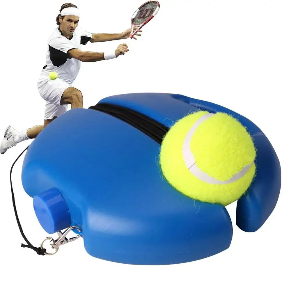 Professional Tennis Training Aids Bases With Elastic Rope Ball Practice Self-Duty Rebound Tennis Trainer Tennis Practice Tool