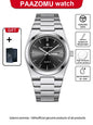 PAAZOMU Fashion Men's Quartz Watch Stainless Steel Waterproof Luminous Man Watch Chronograph Date Multifunction Watches For Men