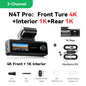 【New】DDPAI N4T Pro Dash Cam 3-Channel HDR 4K+1080P+1080P Front Rear Interior Night Vision ADAS DVR Support 4G Parking Monitoring