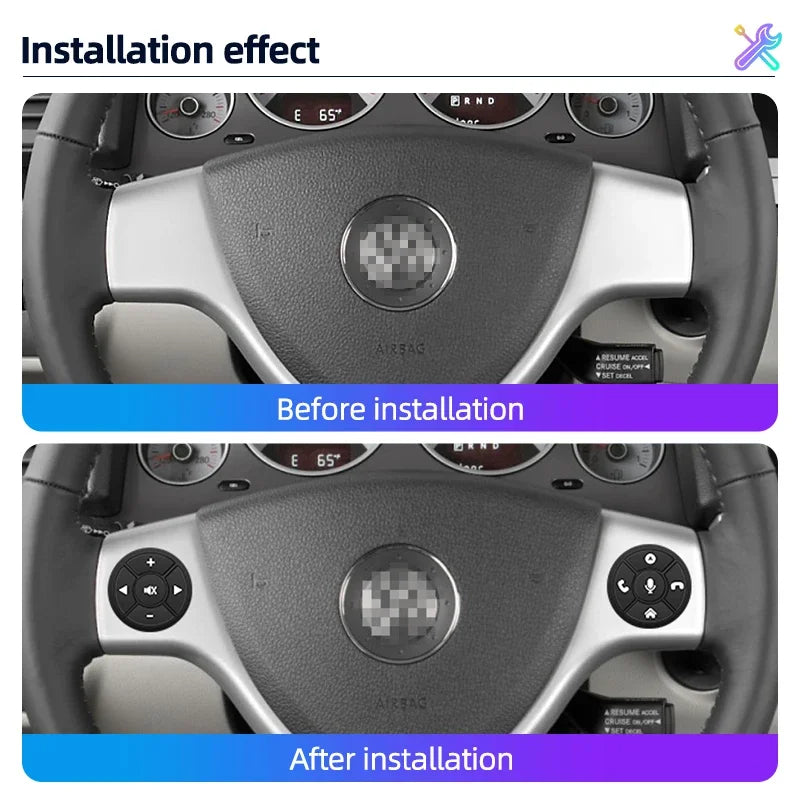 Junsun Universal Car Wireless Steering Wheel Control Button for for Android Autoradio 8 Key Functions Cup Shape With LED Light