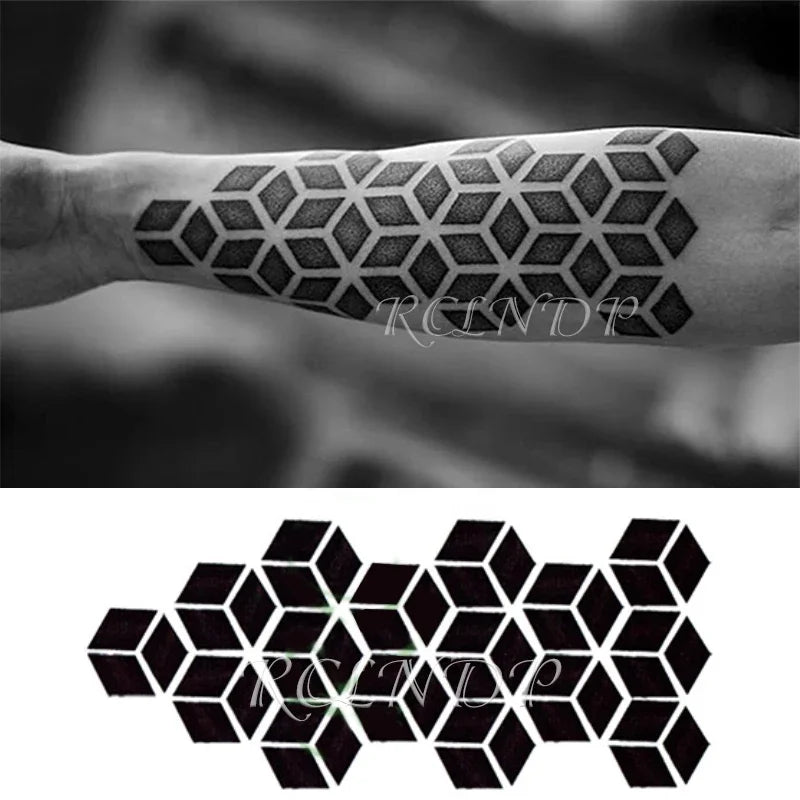 Waterproof Temporary Tattoo Sticker Joker Skull Letter Big Size Body Art Flash Tatoo Fake Tatto Stickers for Girl Men Women