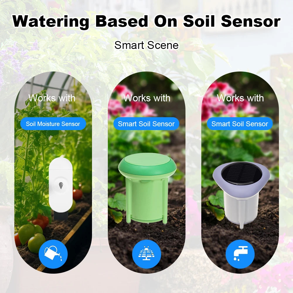 WiFi Smart Life Automatic Drip Irrigation System Kit Garden Irrigation Controller Plant Phone APP Control Watering Timer Device