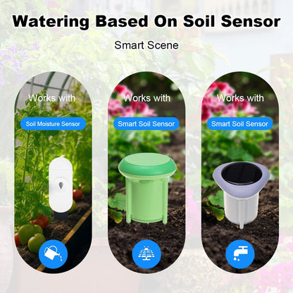 WiFi Smart Life Automatic Drip Irrigation System Kit Garden Irrigation Controller Plant Phone APP Control Watering Timer Device