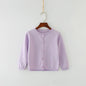 Baby Girls Embroidery Sweater Cardigan Autumn Fashion Cotton Floral Collar Kids Knitted Cardigan Rabbit Coat Outerwear Korean