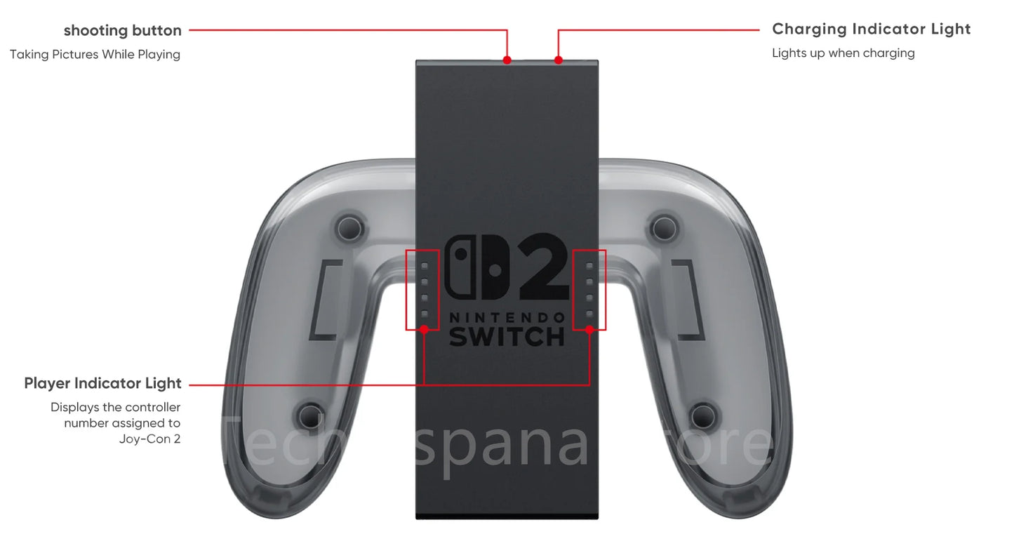 Nintendo Switch 2 Portable Game Console, 7.9 Inch Screen, 120Hz, with Joy-Con 2, Hdr, Magnetic Tv Mode, Laptop Pc