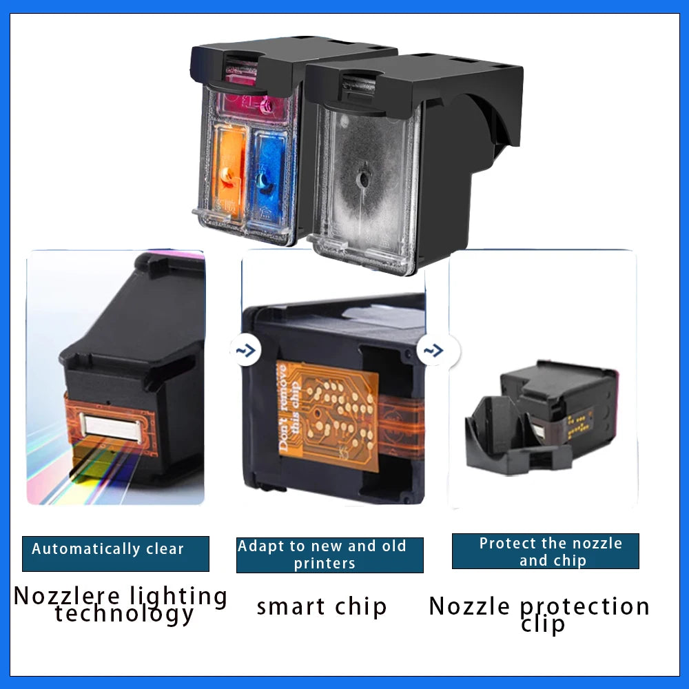 Einkshop For HP 301XL 301 XL Refillable Ink Cartridge for HP301 Deskjet 1050 2050 2510 3000 3050 3052 3054 3540 1510 2540