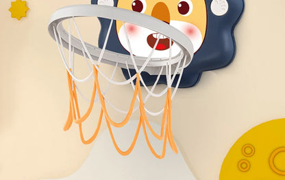 Kids Basketball Hoop with Inflatable Ball Wall Mount Indoor Outdoor Sport Toy Suction Cup Stand Portable Game Fun Play Boys Gift