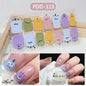 1PC Gel Nail Sticker Patch Slider Flower Gradient Color Back Glue Full Cover Waterproof Gel Nail Sticker UV Lamp Curing Manicur