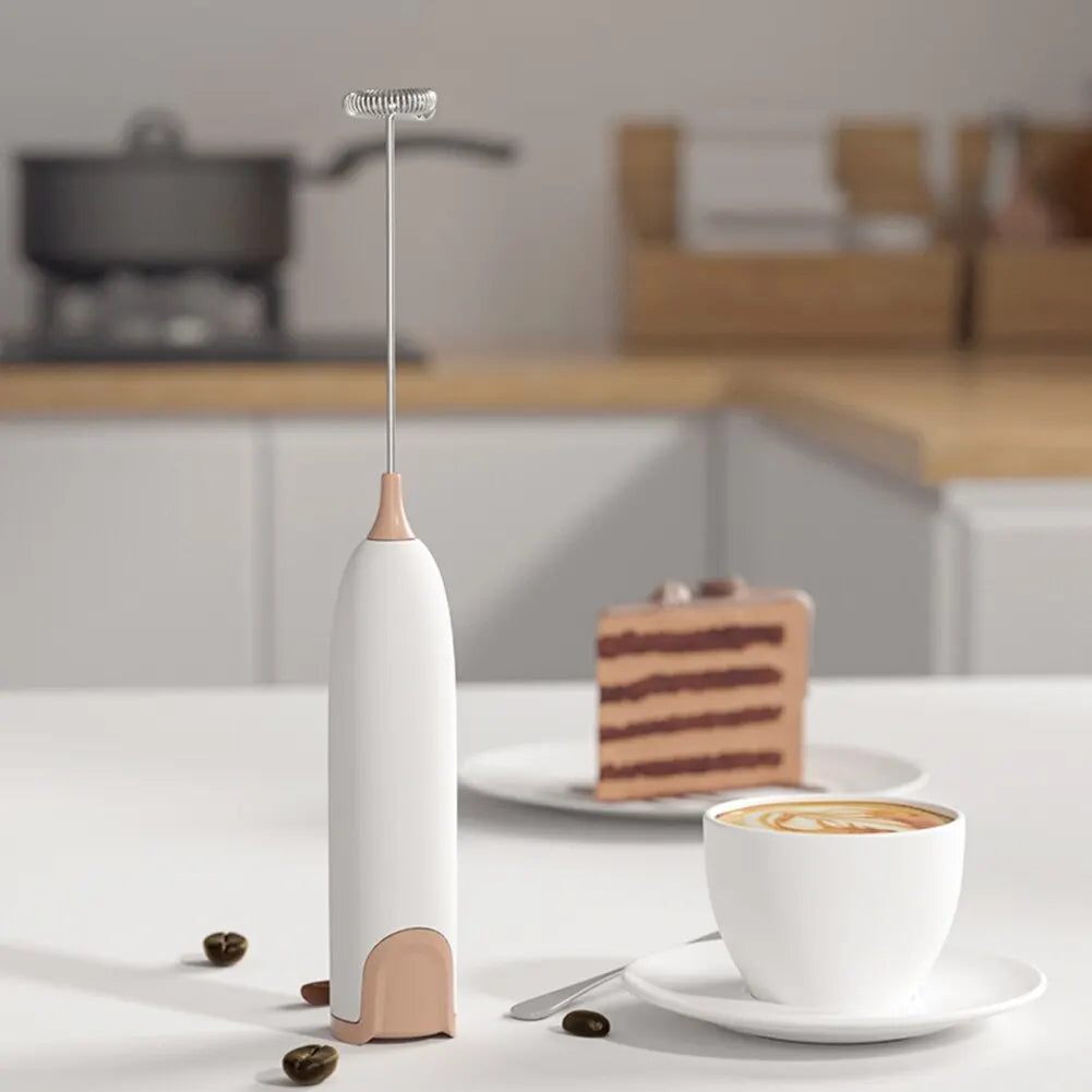 Electric Milk Frother Kitchen Drink Foamer Whisk Mixer Stirrer Coffee Cappuccino Creamer Whisk Frothy Blend Whisker Egg Beater