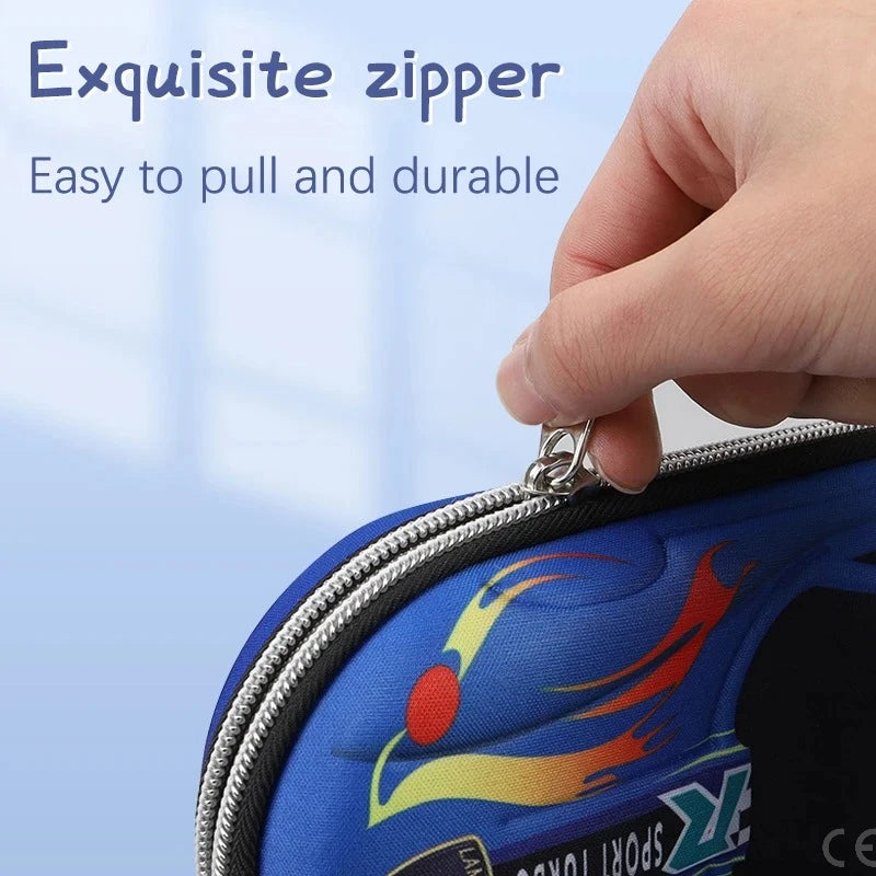 Ce Pen3D Racing Car Pencil Cases Cartoons School Pencil Case For Children Stationery Box EVA PU Plastic Pen Case Boyut Bag