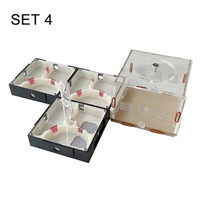 Acrylic Ant Farm Unlimited Expansion Ant Nest with Feeding Area Gypsum Ant House Pet Anthill Workshop Moisturizing Water Tower