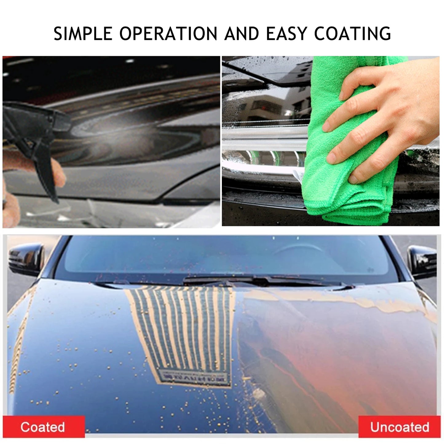 1/2/3PCS Car Nano Repairing Spray Fast Repair Scratches Repairing Polish Spray for Auto Detailing Glasscoat Car Polish