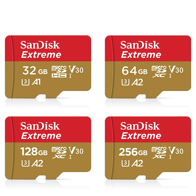 Original Sandisk Memory Card 256GB 128GB 64GB 32GB TF Micro SD Card Class 10 UHS-1 Flash Card Memory MicroSD for Smartphone PC