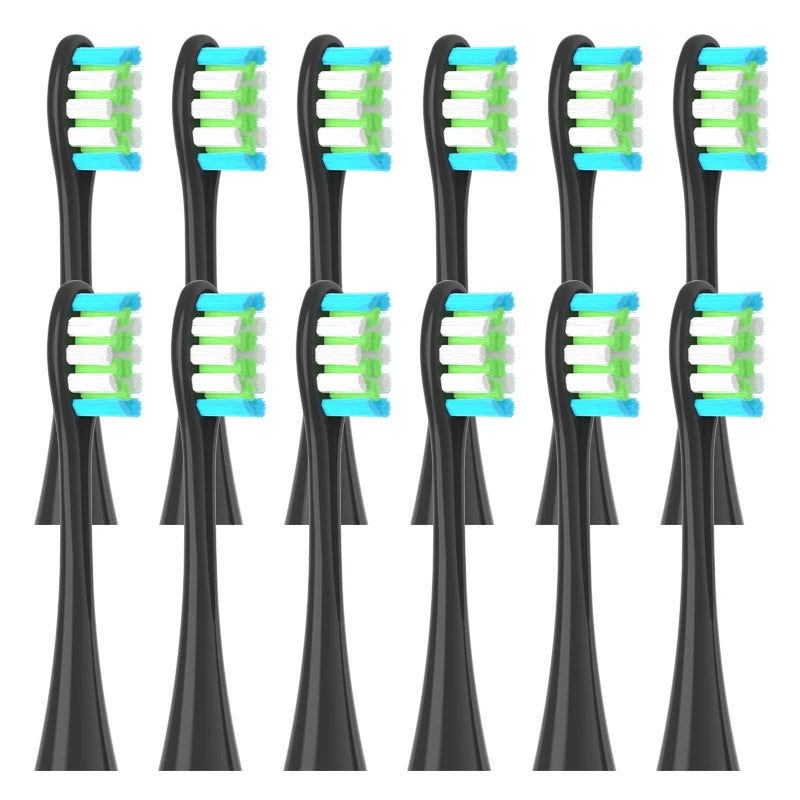 12PCS Replacement Brush Heads for Oclean X/ X PRO/ Z1/ F1/ One/ Air 2 /SE Sonic Electric Toothbrush DuPont Soft Bristle Nozzles