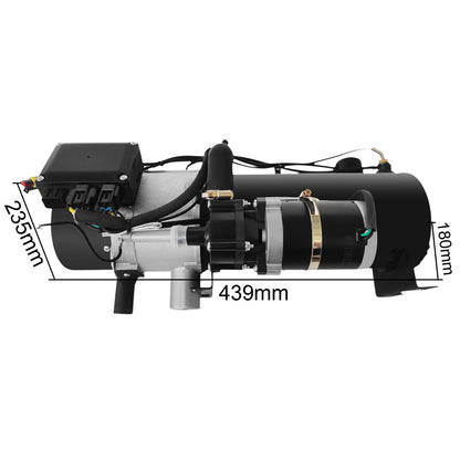SIHAO 10KW Heavy‑Duty Water‑Type Diesel Heater, 12V‑24V Universal Vehicle Preheater, Robust Fuel Heating Unit for Automobile Engine Warm‑up and Passenger Cabin Heating Work