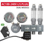 Aquarium CO2 Regulator Dual Meter Solenoid Valve Quick Plug Foam Recorder Control System Fish Tank CO2 Pressure Reducing Valve