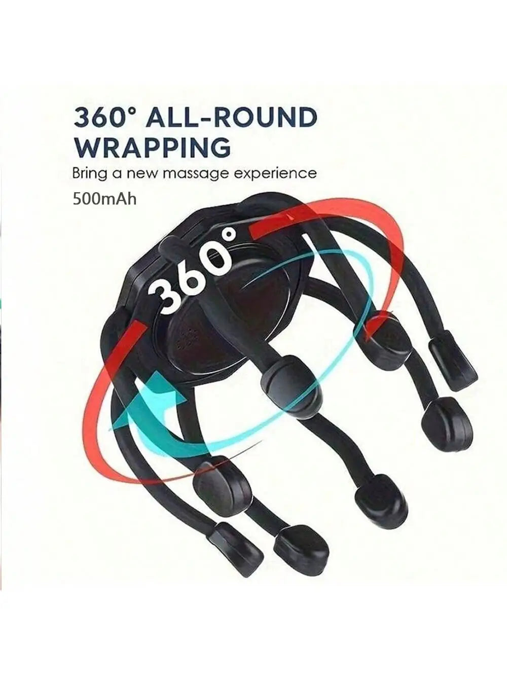 2026 Ultra Scalp Massager, Head Massager Stress Release Massager with 8-FrequencyVibratingContacts360 DegreePortableRechargeable