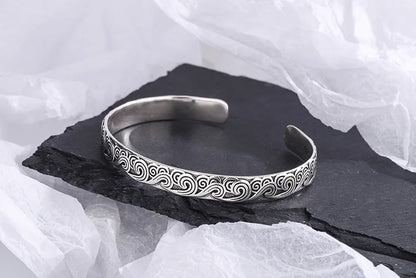 New Arrival Retro Wave Bracelets 925 Sterling Silver Jewelry Fashion Spray Personality Sweet Cloud Opening Bangles TYB116