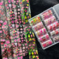 10Rolls Halloween  Flower Plaid Angel Marble  Bow Nail Foils Transfer Paper  Nail Art Stickers   Decal  Nails Decoration