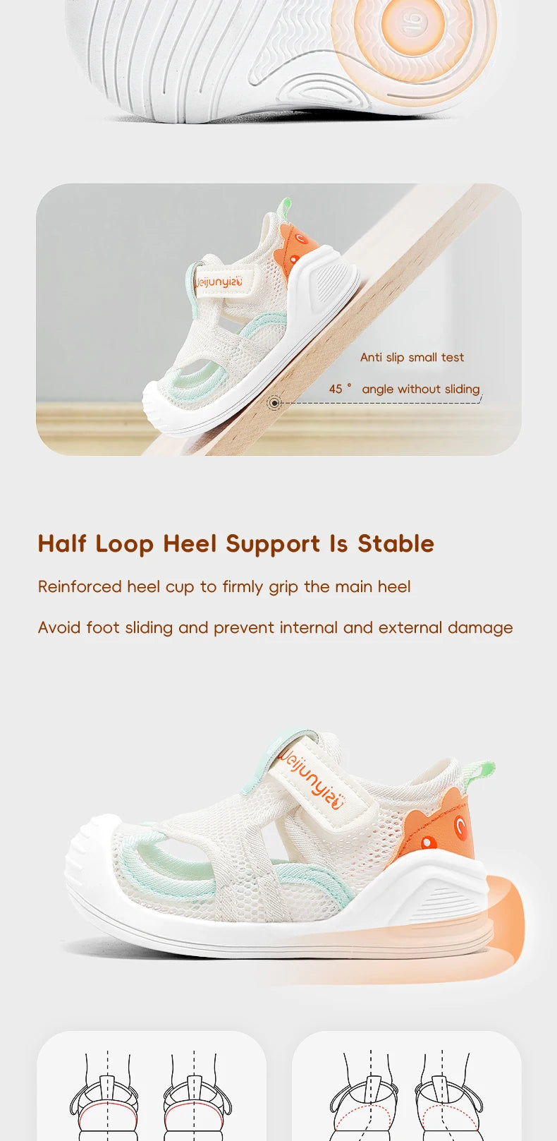 Baby Walking Shoes Summer Boys Mesh Shoe 1-3 Year Girls Sandals Soft Sole Anti Slip Children Casual Shoe Lightweight Baby Shoes