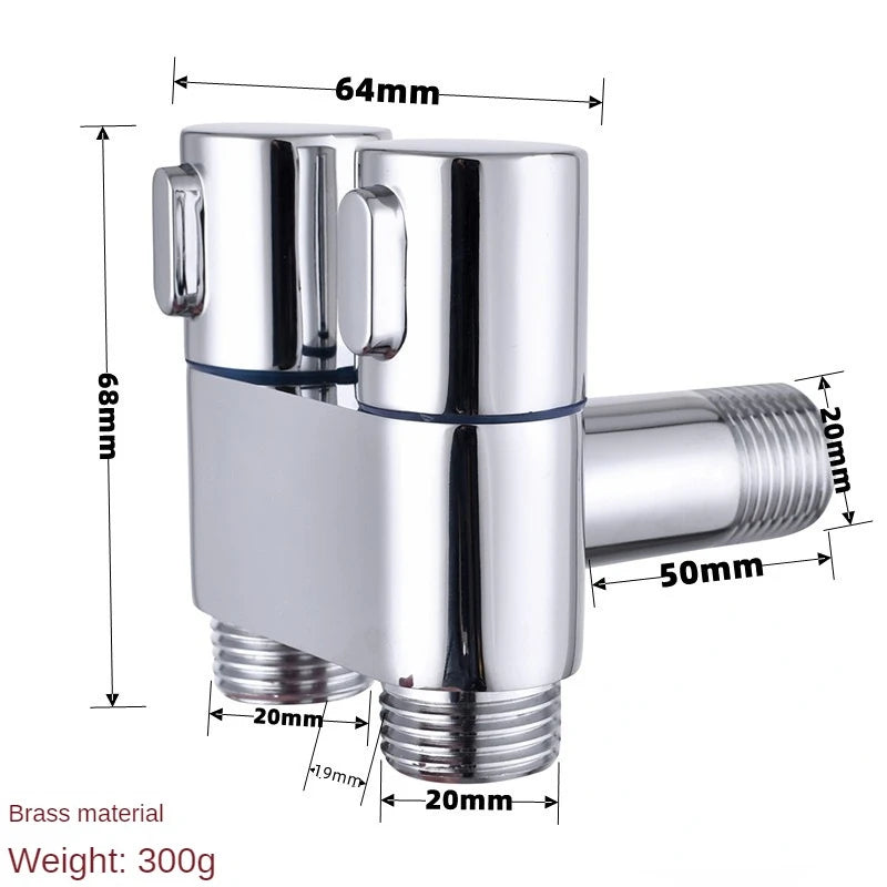 Bathroom Faucet Stainless Steel Washing Machine Water Faucet Double Outlet for Toilet Garden Hose Washing Machine Pet Bathing