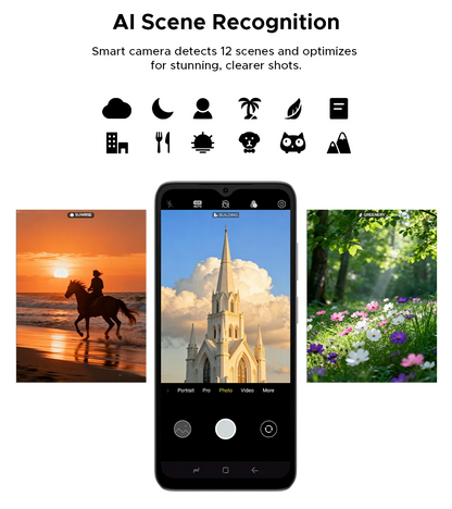 Global Version DOOGEE Note 56 Smartphone Android 16 6150mAh Battery 6.56'' Display 24GB RAM + 64GB ROM 8MP Camera Mobile Phone